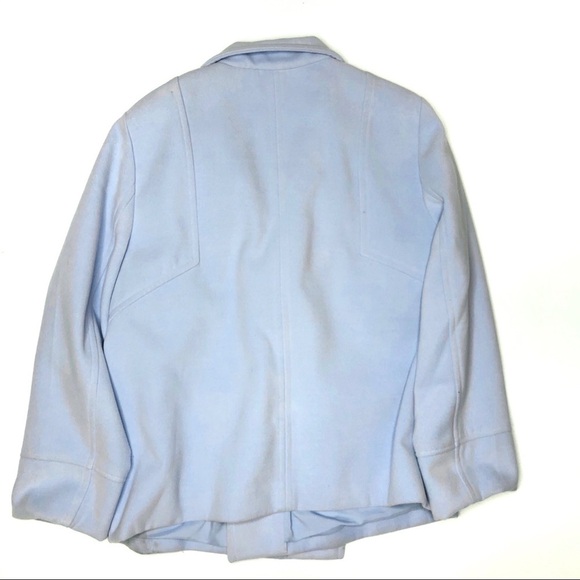 Chico’s Everyday Plush Coat Jacket Powder Blue 2 - Picture 8 of 9